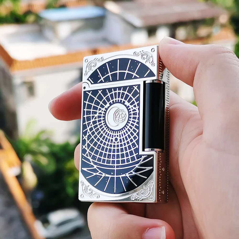 Cool Lighters Style Starry Sky Moon Earth Butane Iatable Soft Flame Stylish Cigar Cigarette Accessory For Halloween Gift 2025