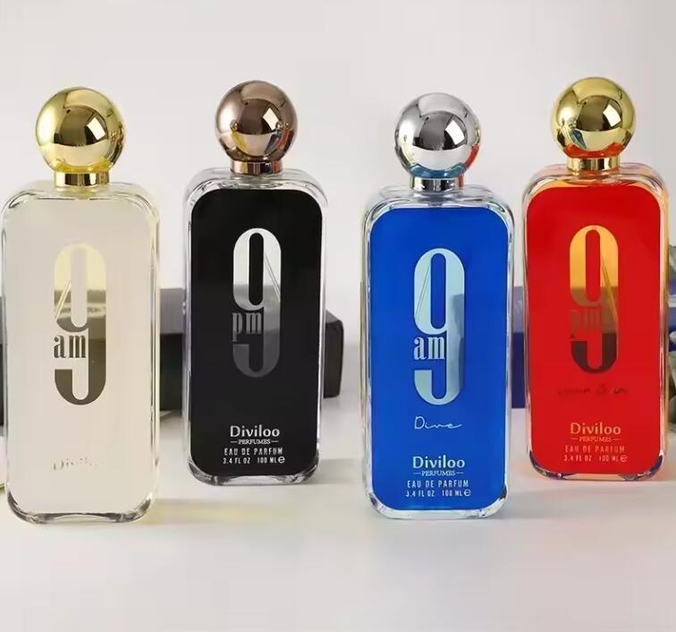 Diviloo 9pm 9Pm Perfume 100ml Women Man Perfume Body Splash Lasting Fragrance Eau De Parfum Floral Scent Pheromone Perfumes