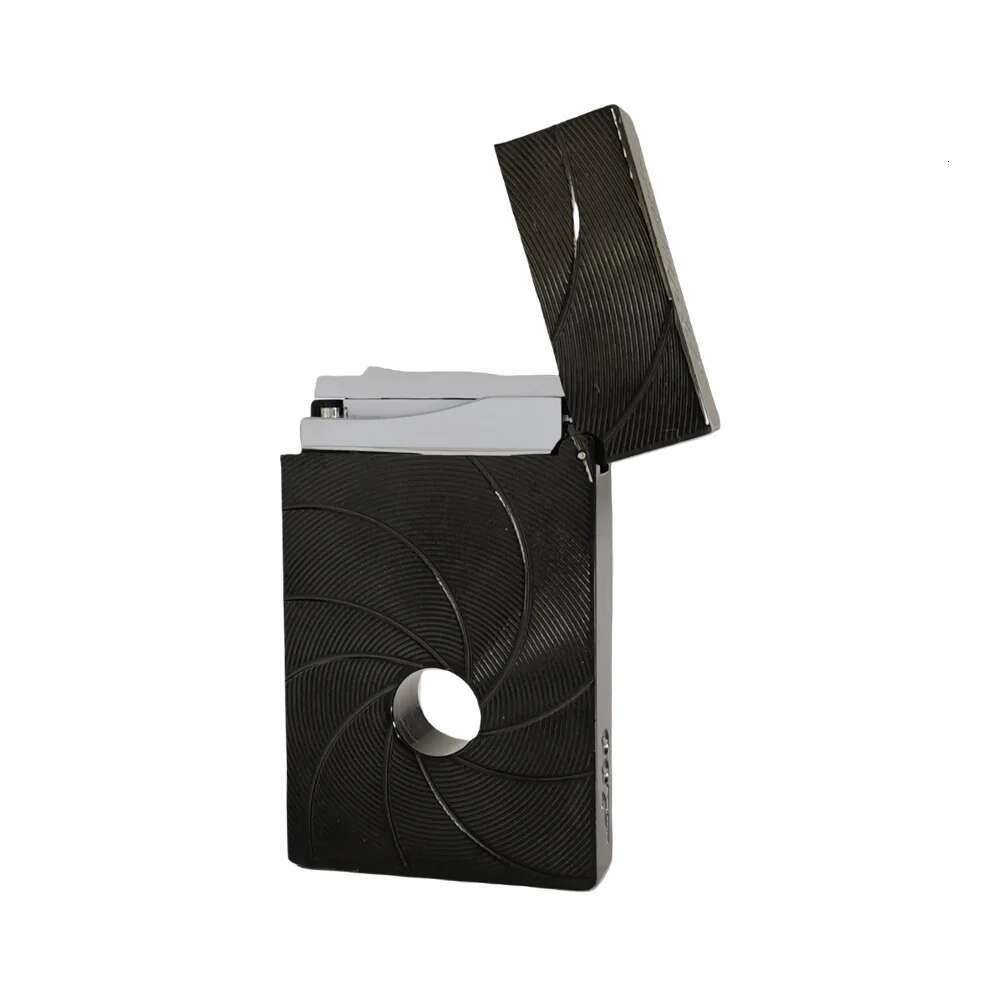 Dupont Gas Lighter Metal Engraving Soft Flame Cigarette Smoking Accessory Man Father Cool Gift Cigar Tools