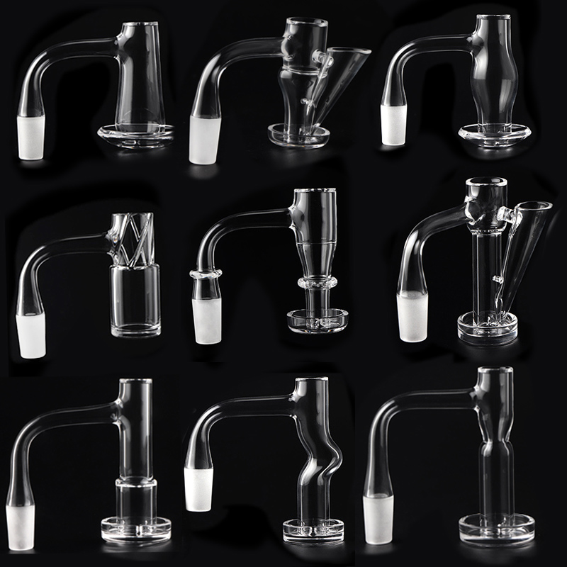 Premium Full Weld Beveled Edge Control Tower Terp Slides Terp Slurpers quartz banger 10mm 14mm 45 90 Degrees For Dab Rigs Water Pipes