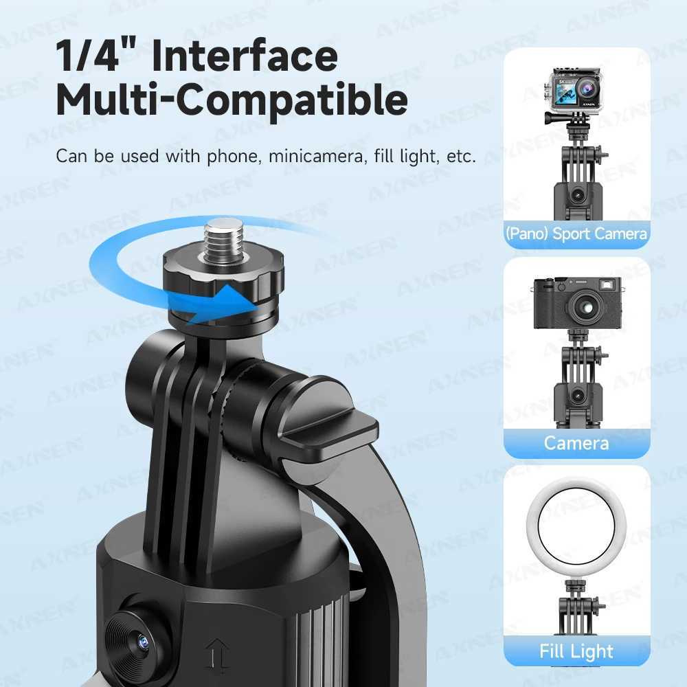 1630mm/64in C17 Tripod Selfie Stick 360 Auto Rotation Shooting Quadruped Phone Stand Face Track Remote Control Tripie Z250116