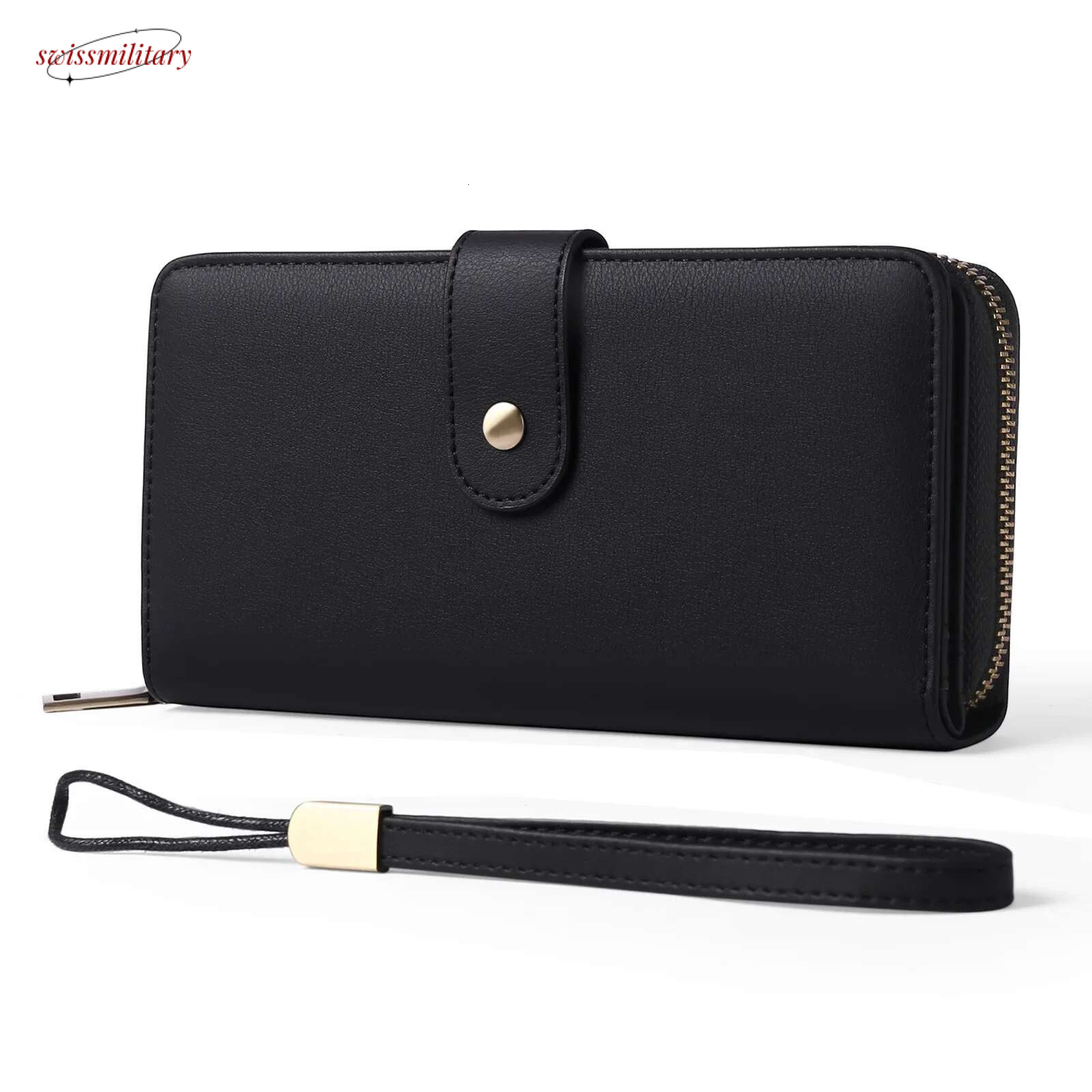 Fashion Genuine Leather Wallet Purse Long Wallets for Women swissmilitary
