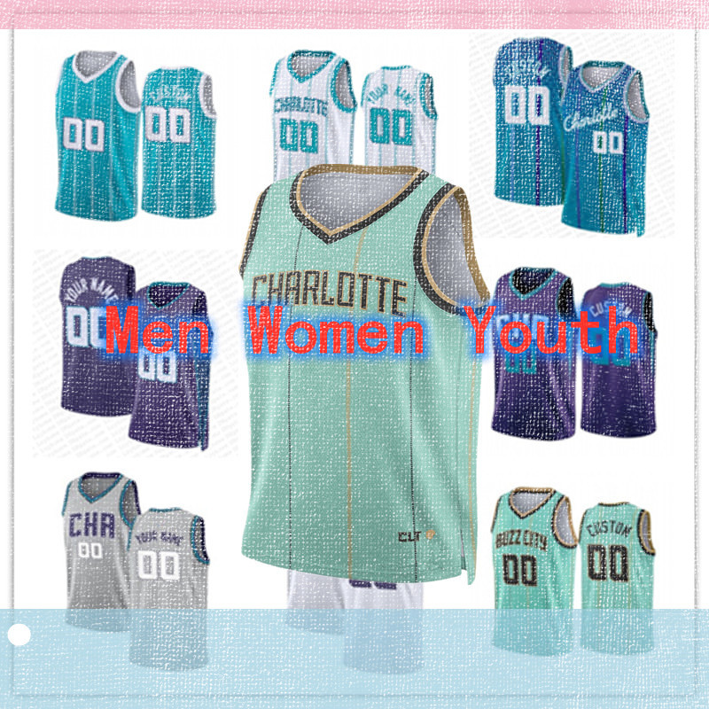 Hornets Jersey Basketball LaMelo Ball Brandon Miller Miles Bridges Josh Green Grant Williams Mark Williams Damion Baugh Tre Mann Jusuf Nurkic Josh Okogie Seth Curry