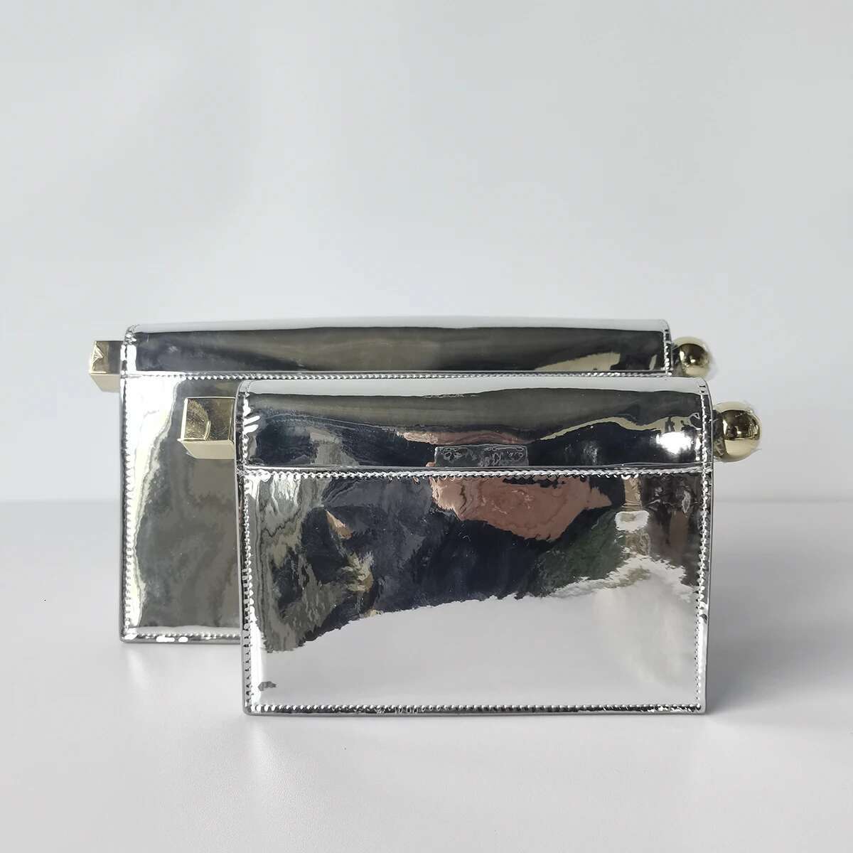 Sheepskin 2025 Niche Design Folded Genuine Leather Ins Fashion Evening Clutch High Quality Women's Shoulder Crossbody Bag