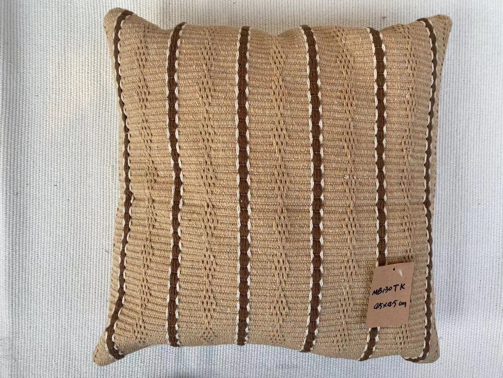 Natural Textured Fabric Cushions - Versatile Design for Elegant Living Spaces