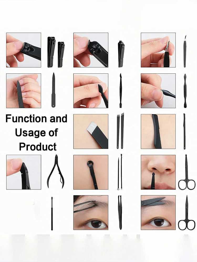 Manicure Set Professional Pedicure Kit Nail Clippers Kit - Nail Care Tools - Grooming Kit with Luxurious Upgraded Travel CaseXJ250116