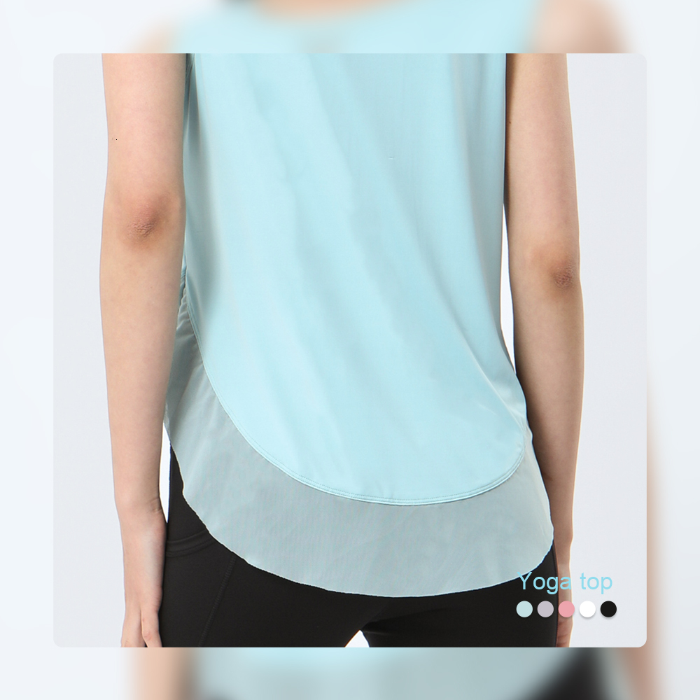 Summer Breathable Mesh Yoga Vest Women Fiess Sports Tank Top Sleeveless Gym Shirt Workout Outdoor Running Clothes