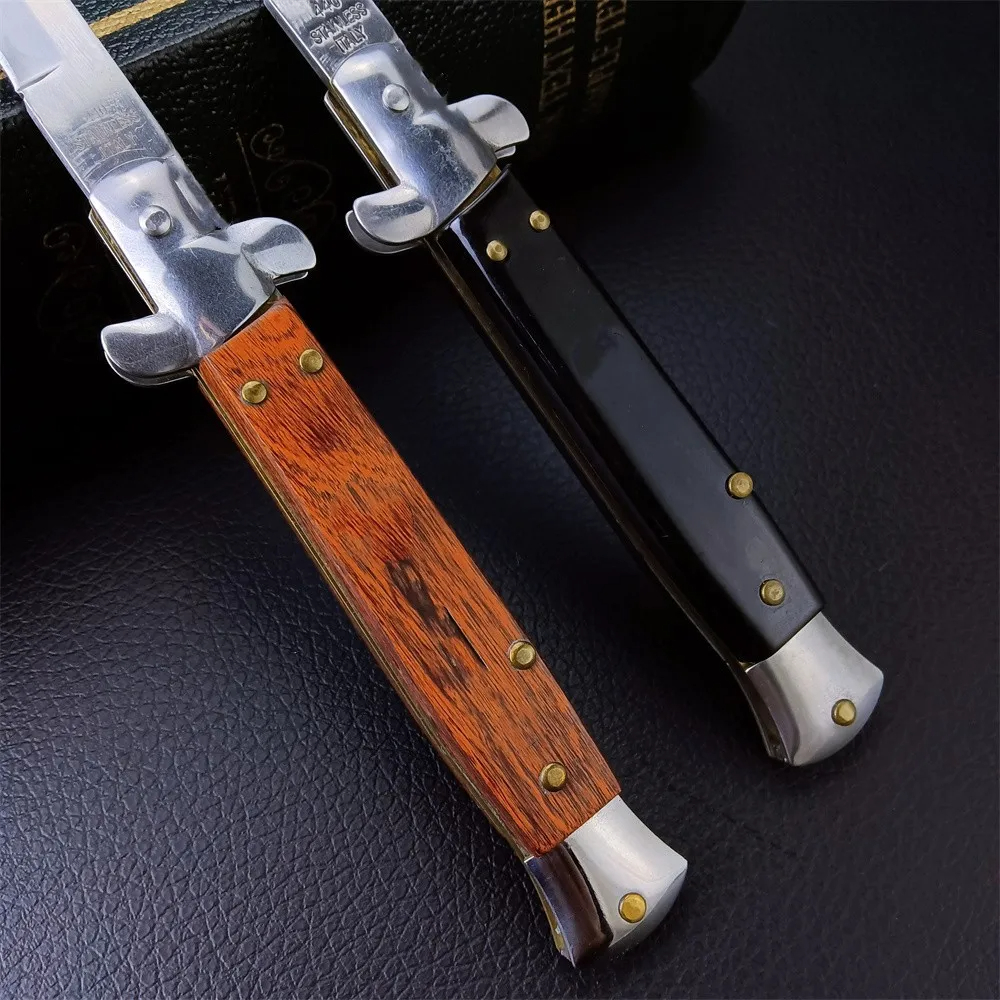 JC JC Italian Style Tactical Utility Assisted Folding Blade Outdoor Survival Pocket Knives Self Defense Hunting Camping EDC Tools Christmas Gift 980 3