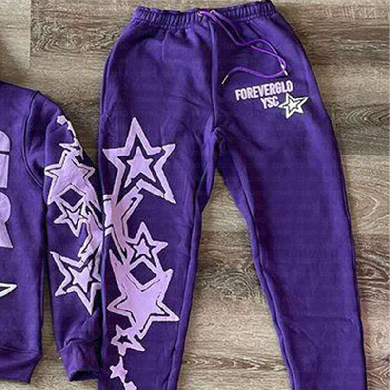 Star letter printed men's and women's hoodies hoodies, gothic hip-hop casual pullover, fashionable high street