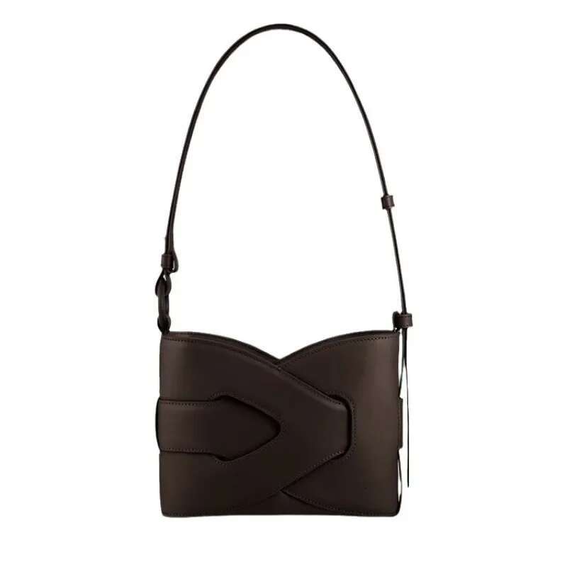 Design Inspired Woven For Women, French Niche Retro Single Shoulder Twisted Bag, Handbag Crossbody, Brand Bucket Bag Gift