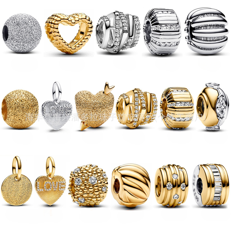 Men's Bracelet Women's Jewelry Designer Fashion New Golden Sands Love Charm Pure Sier Chain Gift