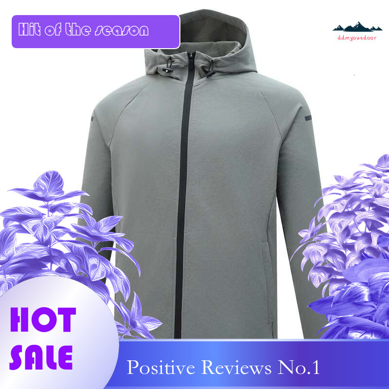 Ddmyoutdoor China Domestic Running Hooded Men Sport Fiess Gym Outdoor Dry Cycg Sports Windbreaker Jacket Quick Dry Breathable Jogging Coats