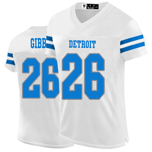 14 St. Brown Goff Gibbs 2024 Cities Football Jerseys Sanders Montgomery Sewell Branch Custom Stitched Jersey