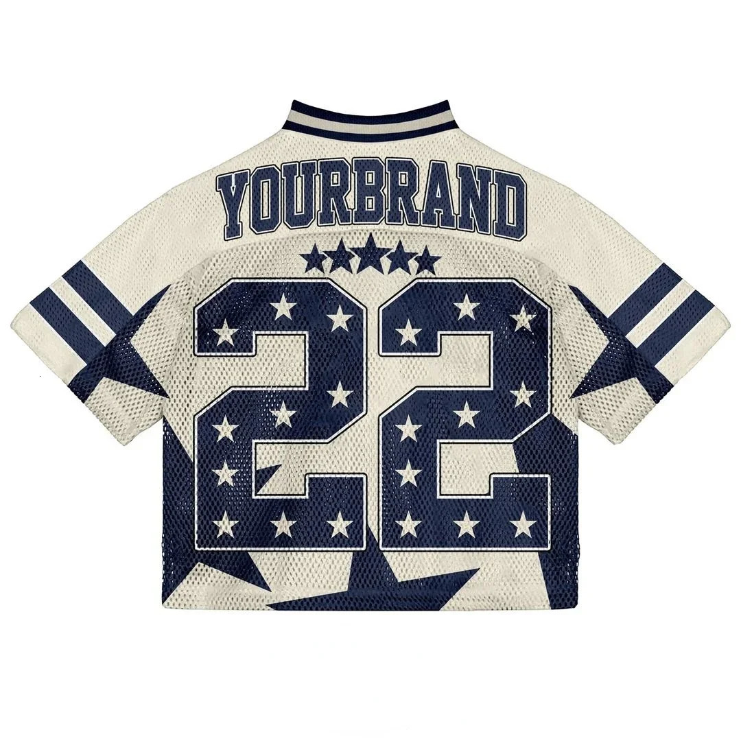 Retro American Harajuku Street Trend Hip-hop Baseball Sports Short-sleeved Mens Summer Loose Mesh T-shirt Printed Couple Tops 250109