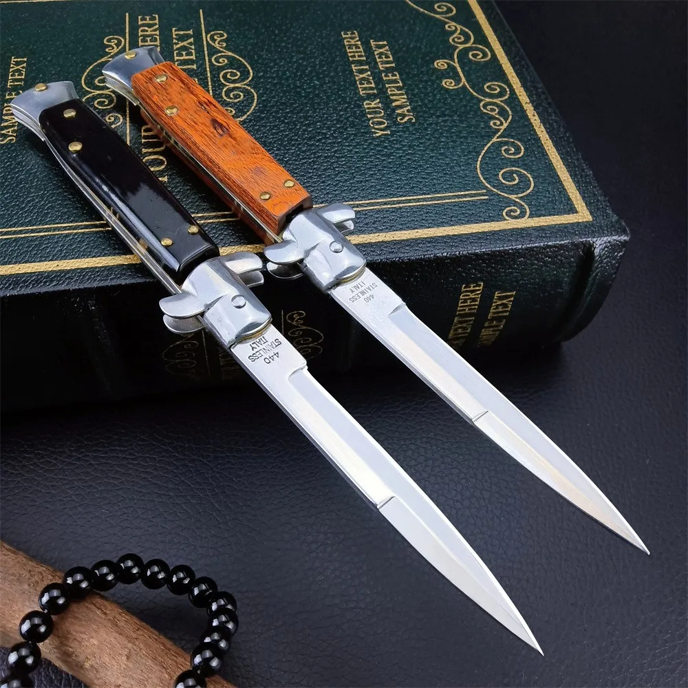 JC JC Italian Style Tactical Utility Assisted Folding Blade Outdoor Survival Pocket Knives Self Defense Hunting Camping EDC Tools Christmas Gift 980 3