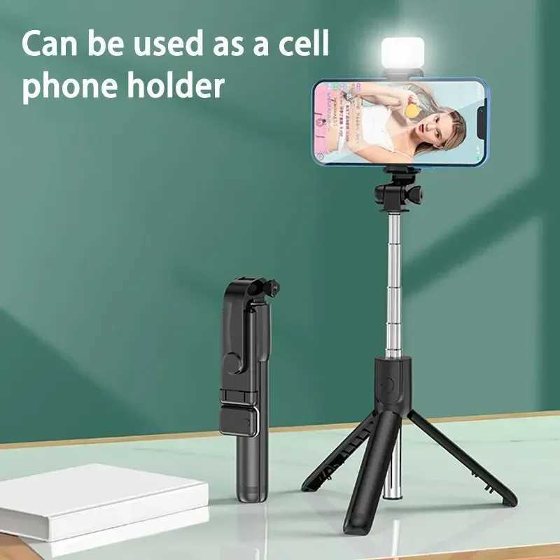 Selfie Stick Tripod with Light Portable Phone Tripod for iPhone 16 15 14 13 12 Pro Max S24 S23 S22 S21 S20 Android Z250116