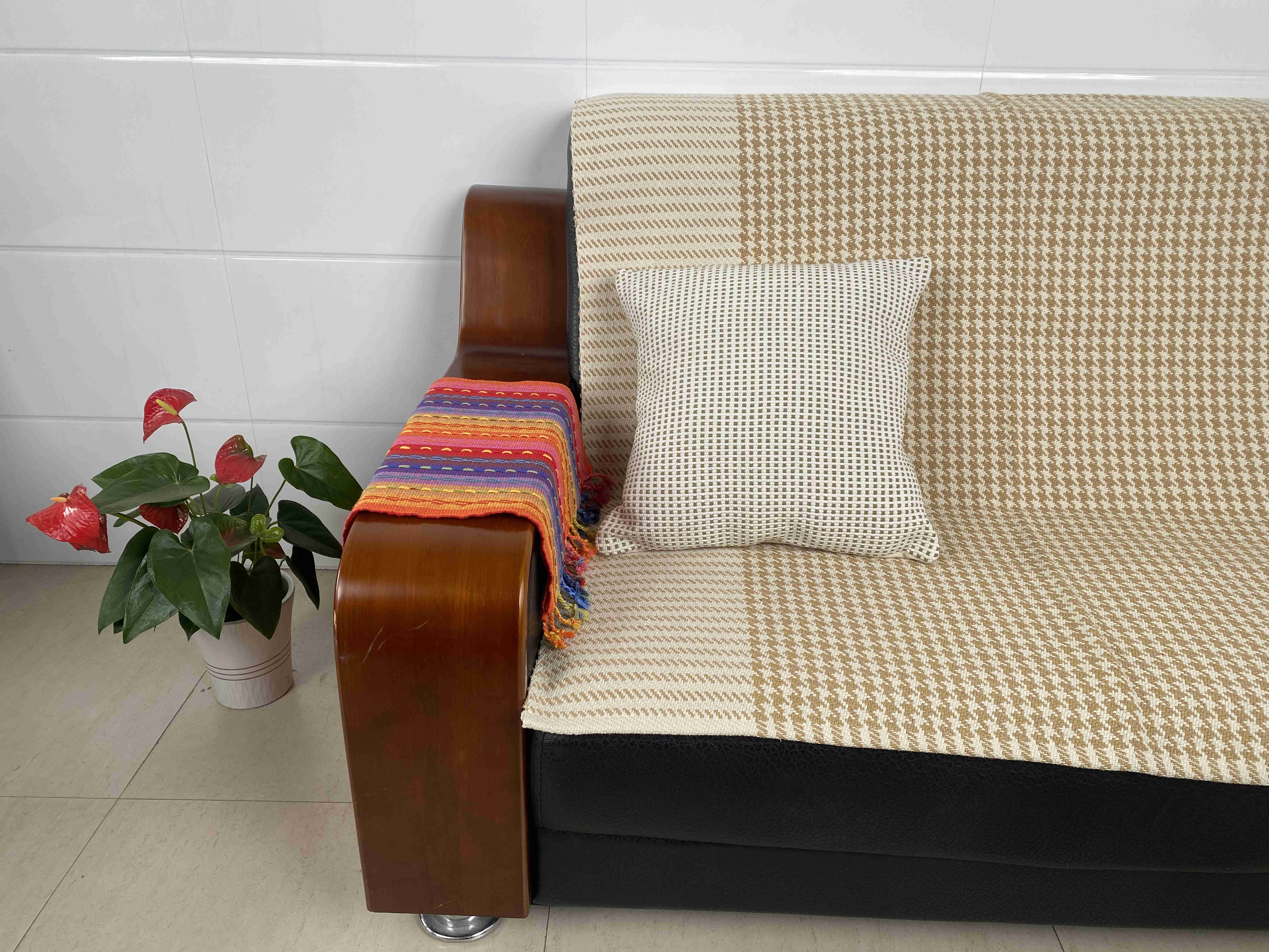 Natural Textured Cushion Set - Comfortable & Long-lasting Living Room Accents