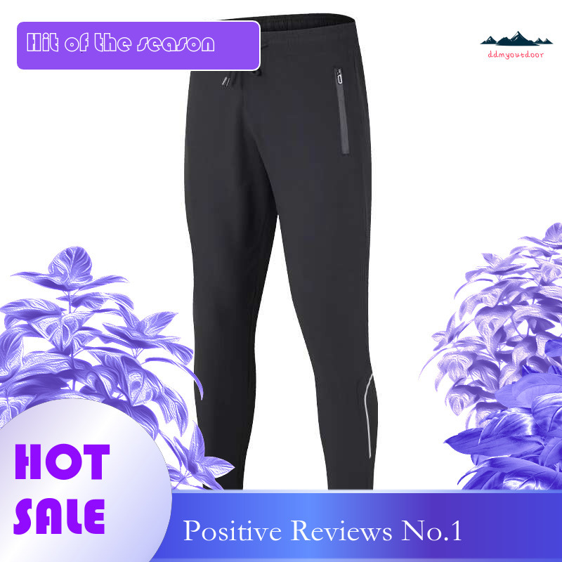 Ddmyoutdoor China Domestic Men Gym Long Pants Breathable Jogging Running Casual Sweatpants Quick Drying Zip Pocke Training Sport Trousers