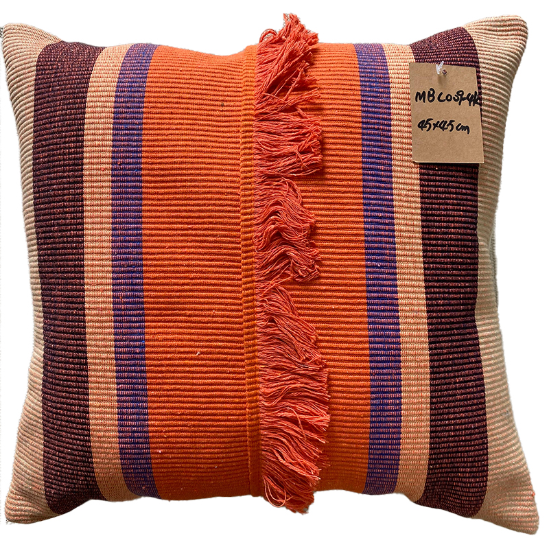 Living Room Accent with Natural Textured Fabric Cushions Sophisticated Home Decor Accessory
