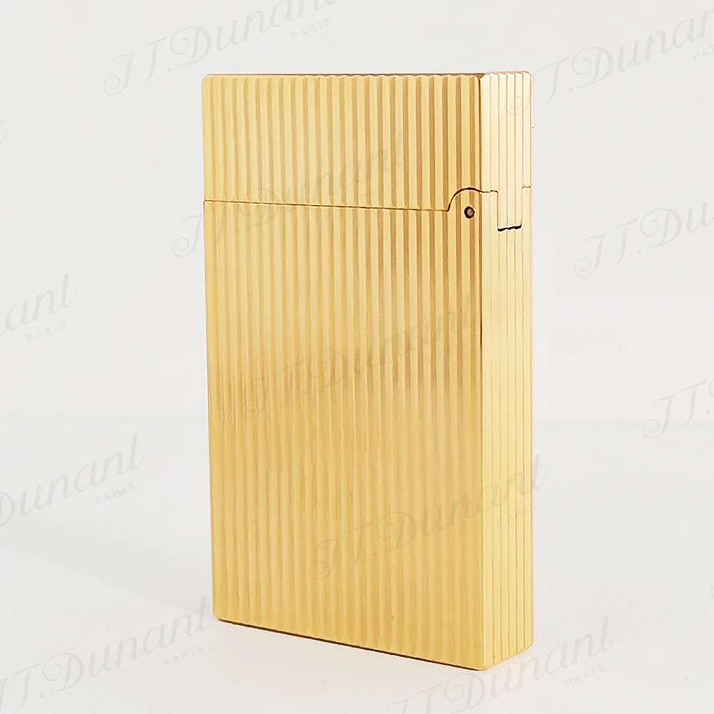 D Brand Butane Lighters Brass Engraved Vertical Es Bright Sound Cigar Smoking Cigarette Accessories For Men Presents