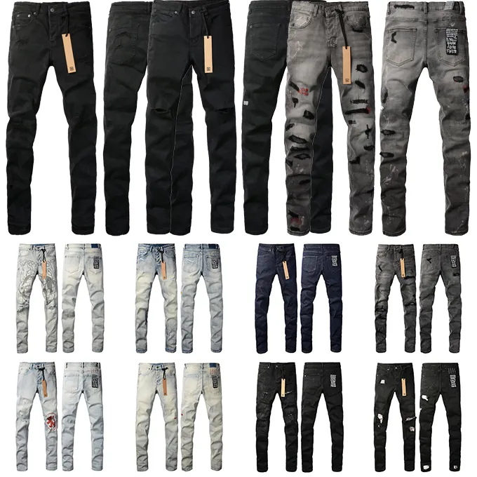 High quality designer jeans Fashion wash tvintage ripped straight leg mens ksubi denim jeans Stacked Skinny jeans Trendy Brand Retro Pants brand person street jeans