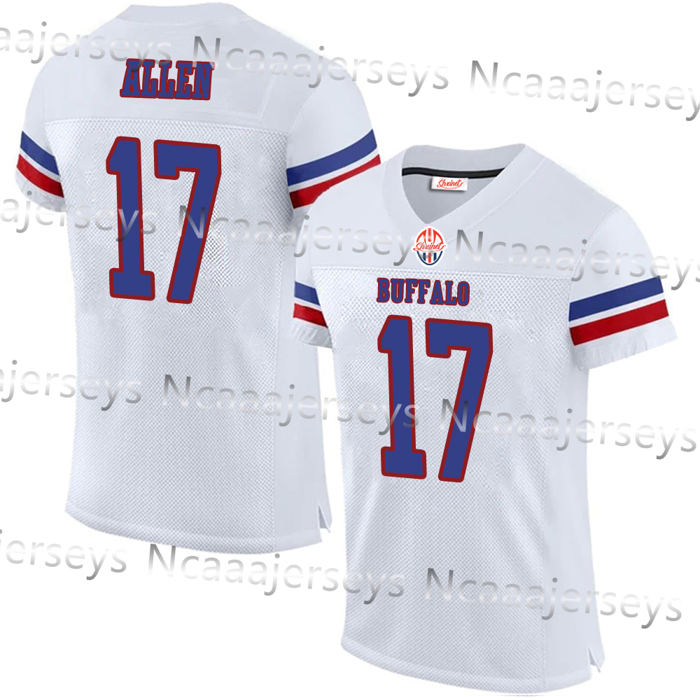 Blue/White Football Jerseys 0 Keon Dalton Kincaid Allen Damar Ham Dawson Knox Jim Kelly Jersey James Cook Khalil Shakir Terrel Bernar jersey for men/Y