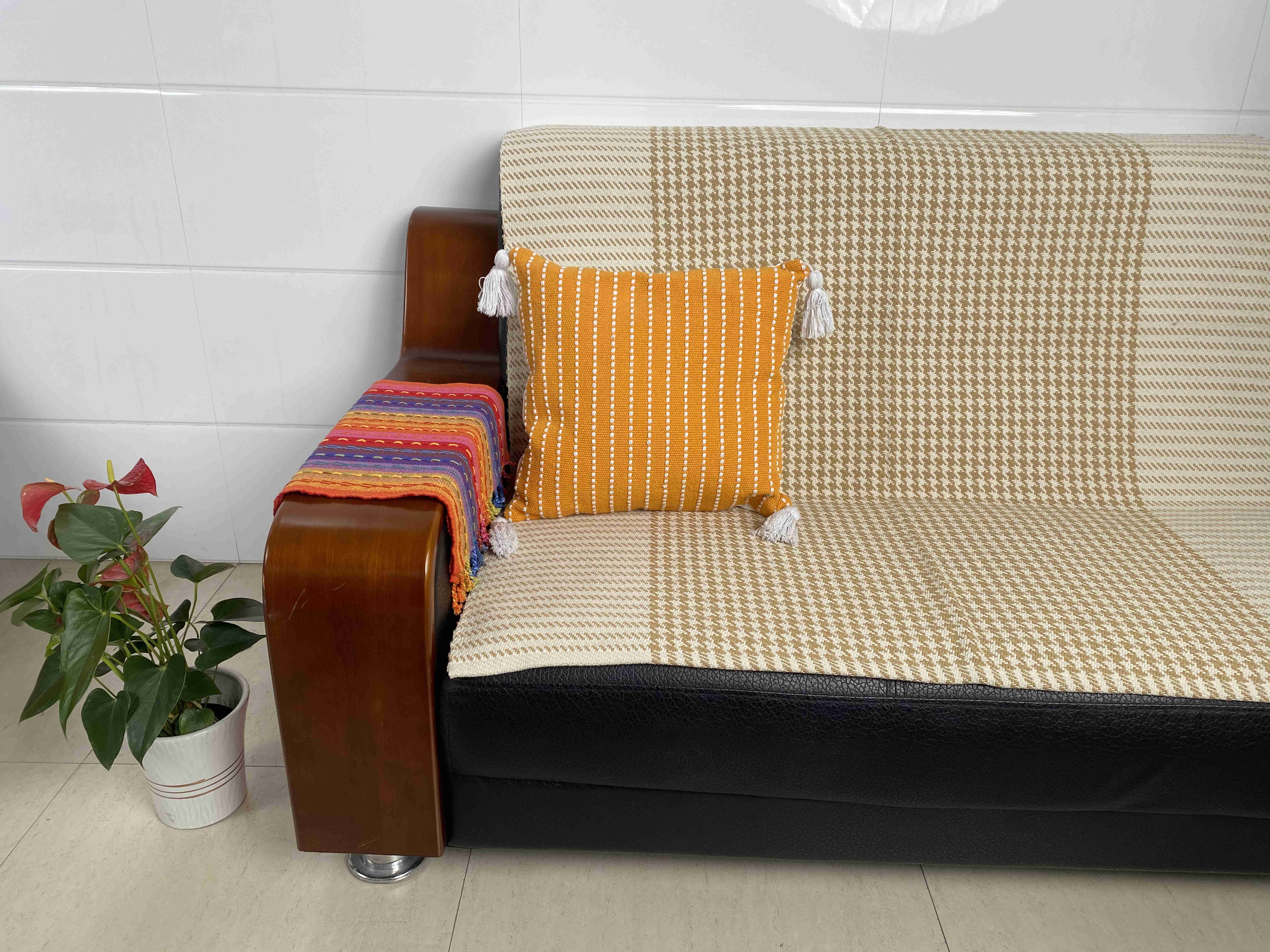 Handcrafted Durable Fabric Cushions with Breathable Material Perfect for Living Spaces