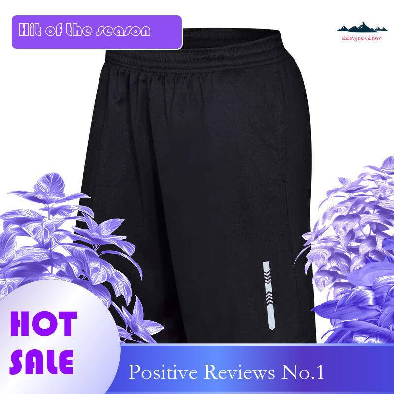 Ddmyoutdoor China Domestic Running Pocket Quick Dry Men Fiess Loose Soccer Sweatpant Reflective Short Elastic Waist Workout Beach Shorts