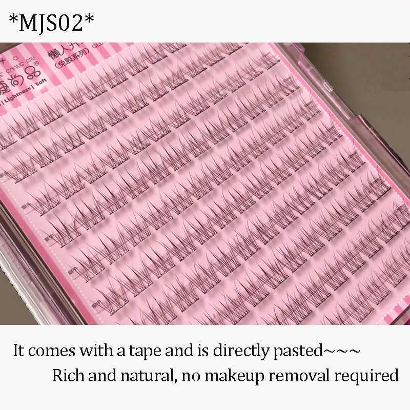 Noglue Eyelashes Lazy False Eyelashes Self Adhesive Lash Natural Cluster Lashes Glue-free Fake Eyelashes Individual Eye LashesXJ250116