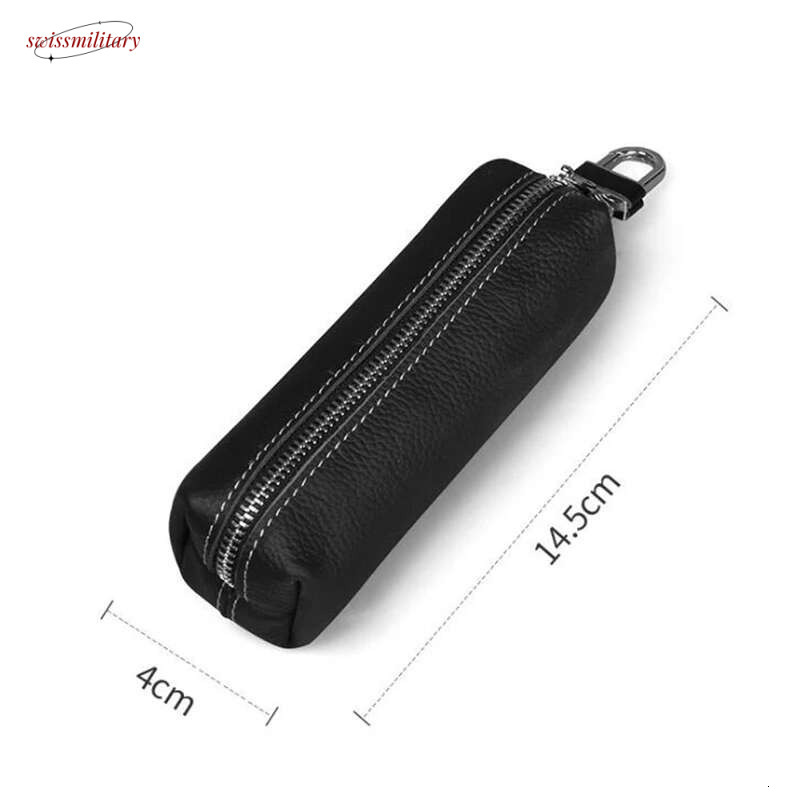 Genuine Cow Leather Men Key Bag Small Business Kay Case Women Housekeepers Wholesale purse keychain wallet swissmilitary