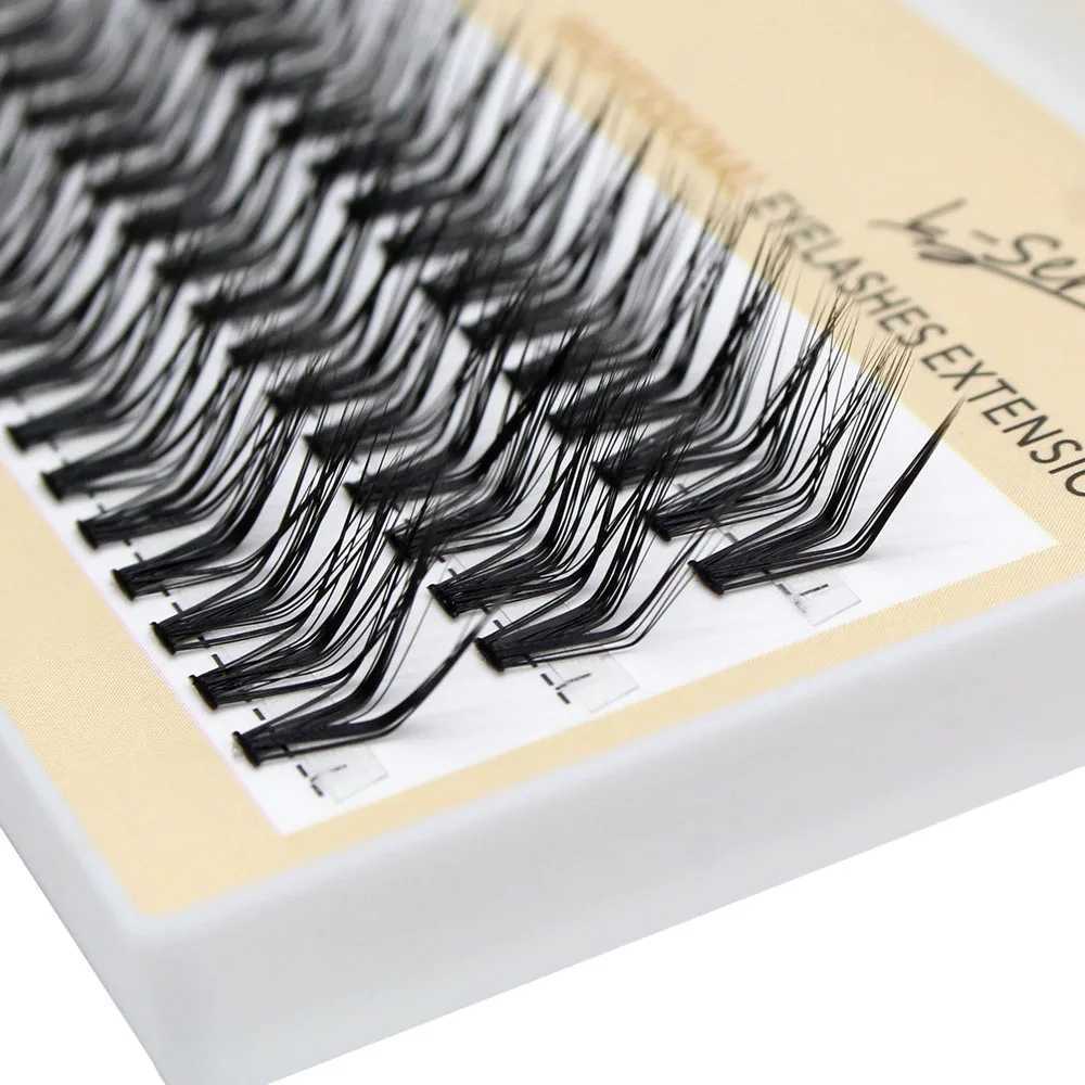 New 60pcs 30D L Curl Cluster Eyelash Extension Foxy Eyes Cat Look Natural Individual Eyelashes Bunches Makeup Tool Lashes CiliaXJ250116