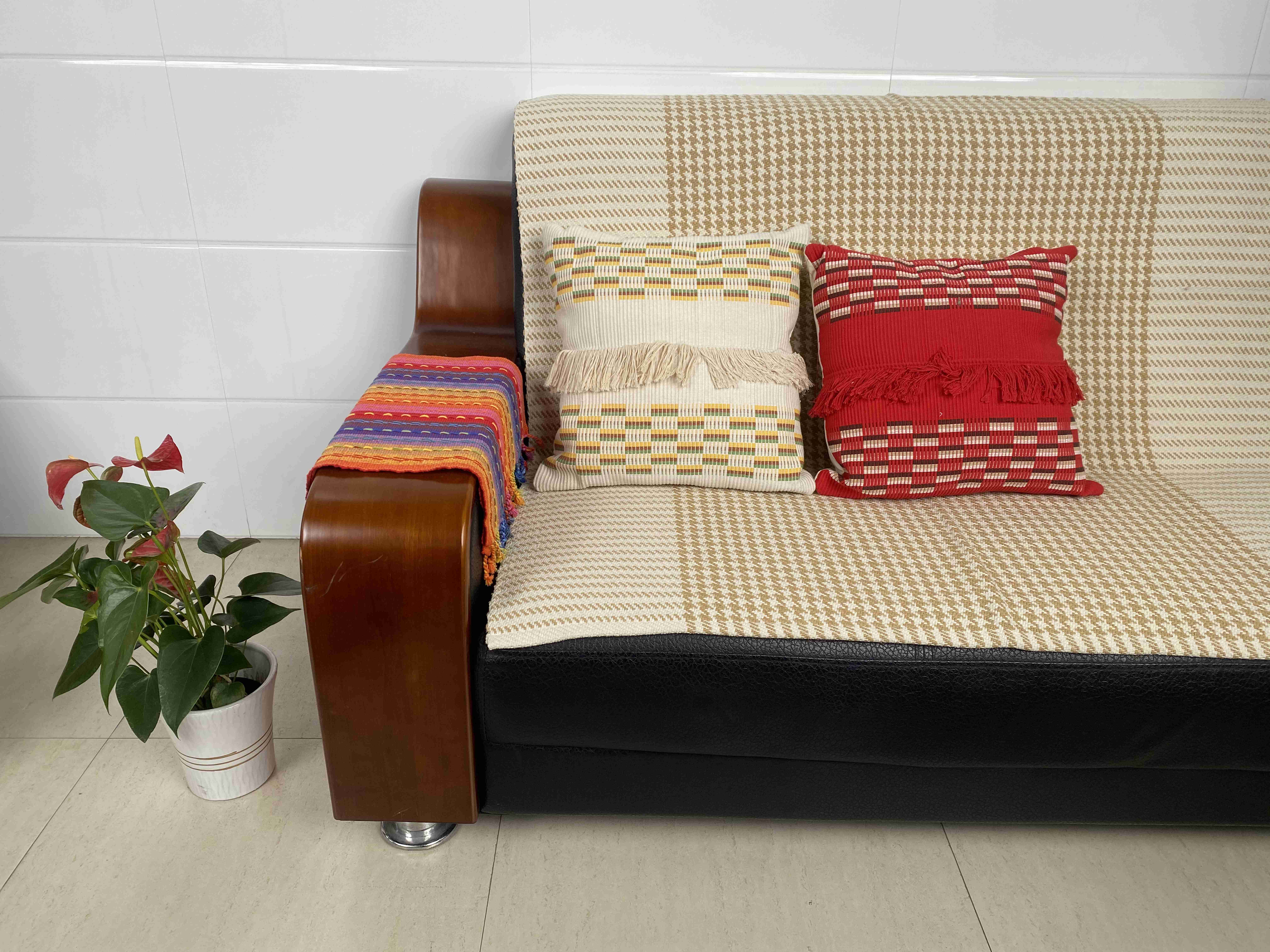 Eco-Friendly Living Room Decor - Long-Lasting Natural Texture Cushion Covers