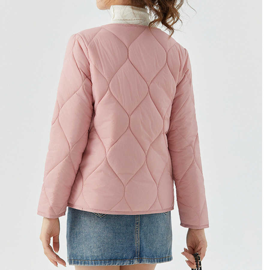 Womens Low Neck Warm Long Sleeved Cotton Inner Liner Womens Home Cotton Clothes Cotton Clothes With Plush Integrated Sleeves With Fur Women Jackets Co