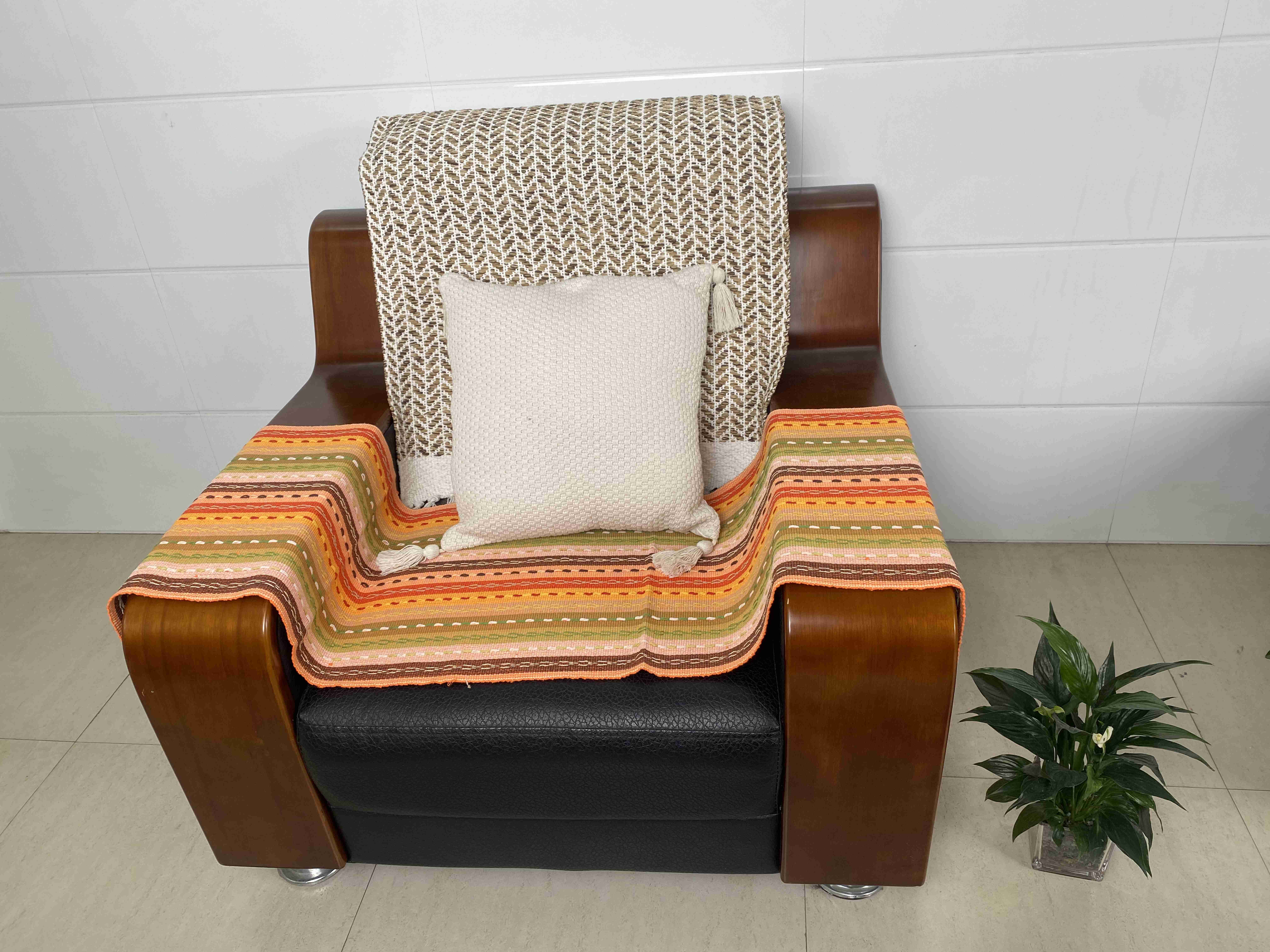Living Room Essentials Luxury Handwoven Fabric Cushions with a Unique Textured Finish