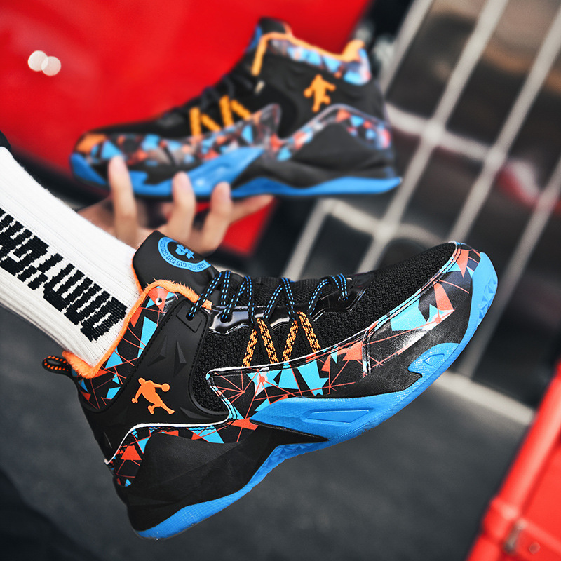 Hot Yuanyang basketball shoes 2025 fashion new high-top sports shoes mesh breathable training shoes for men and women
