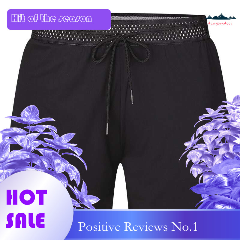 Ddmyoutdoor China Domestic In Beach Double Nylon Men Running Fiess Marathon Three Point Pants Trunks Reflective Sport Zipper Pocket Shorts
