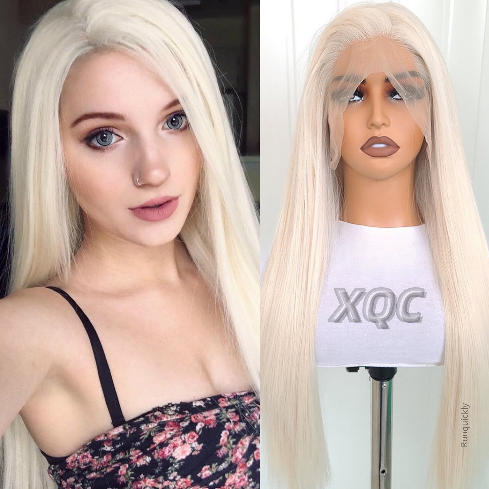 Look Like human hair lace front wigs glueless preplucked Natural synthetic realistic wig Transparent For Black Women