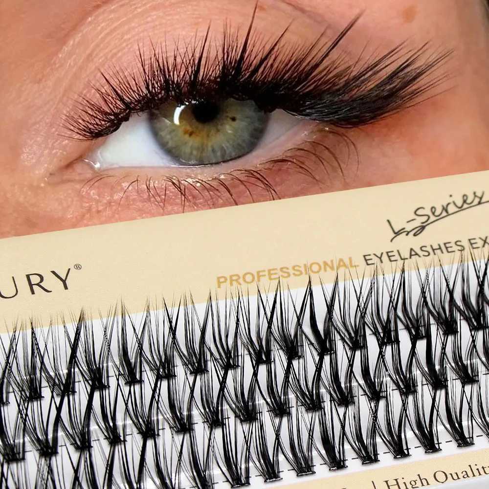 New 60pcs 30D L Curl Cluster Eyelash Extension Foxy Eyes Cat Look Natural Individual Eyelashes Bunches Makeup Tool Lashes CiliaXJ250116