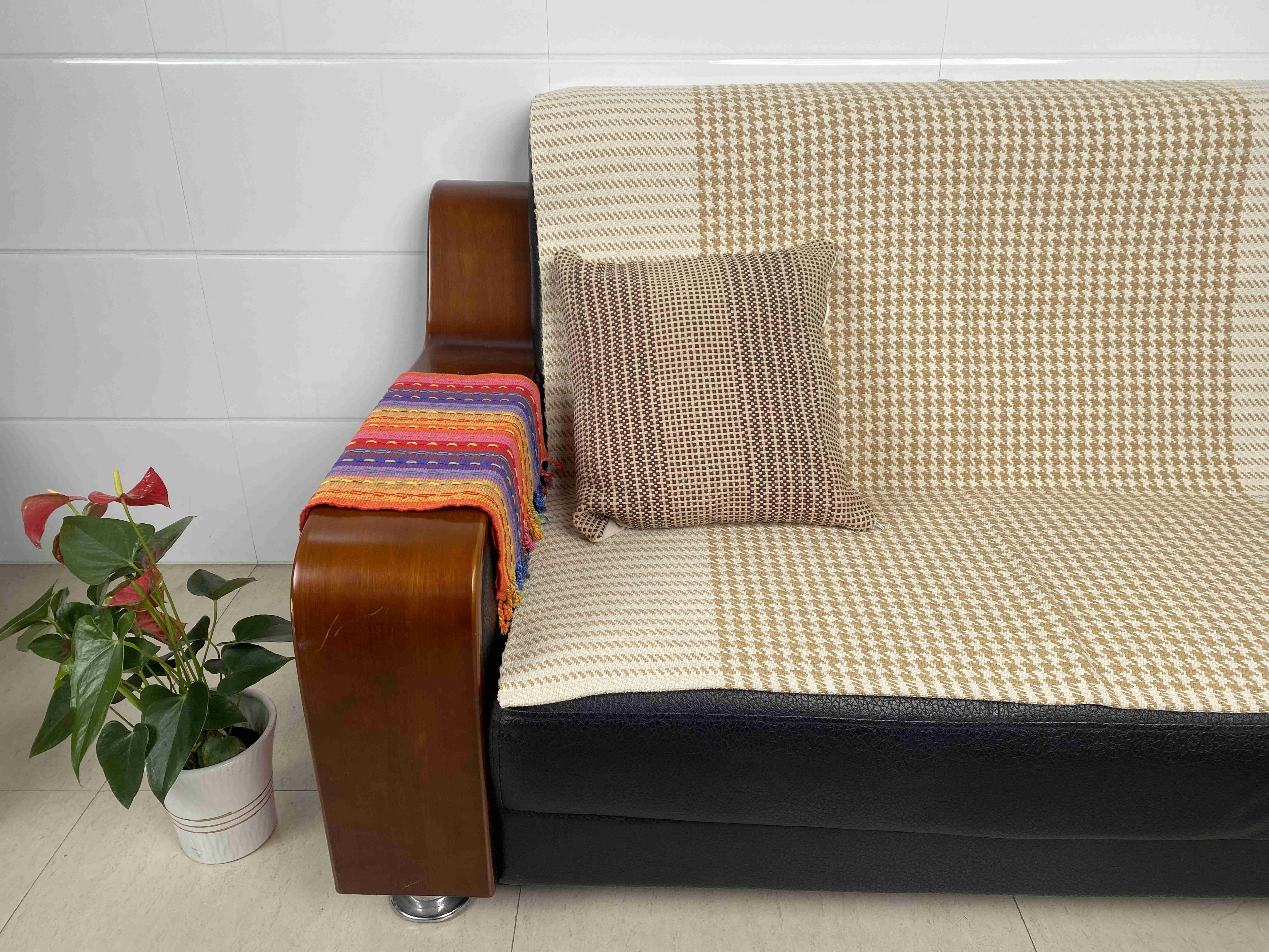 Vibrant Colored Handmade Weave Couch Pillow Covers - Comfortable and Sturdy Material