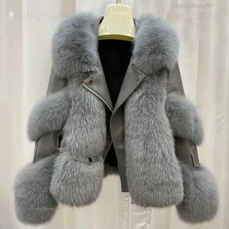 Womens Faux Jackets And Coats Collar Winter Fur Coat Women Clothes High Quty Overcoat Thicken Warm Pu Leather Jacket Female