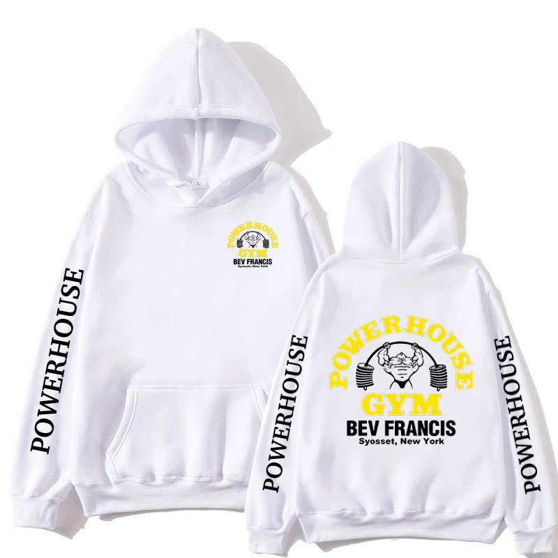 Men's Hoodies Oversized Long Sleeve Sweatshirt 2024 Powerhouse Gym Hoodie Geek Fitness Hoody Tracksuit Gothic Streetwear Tops