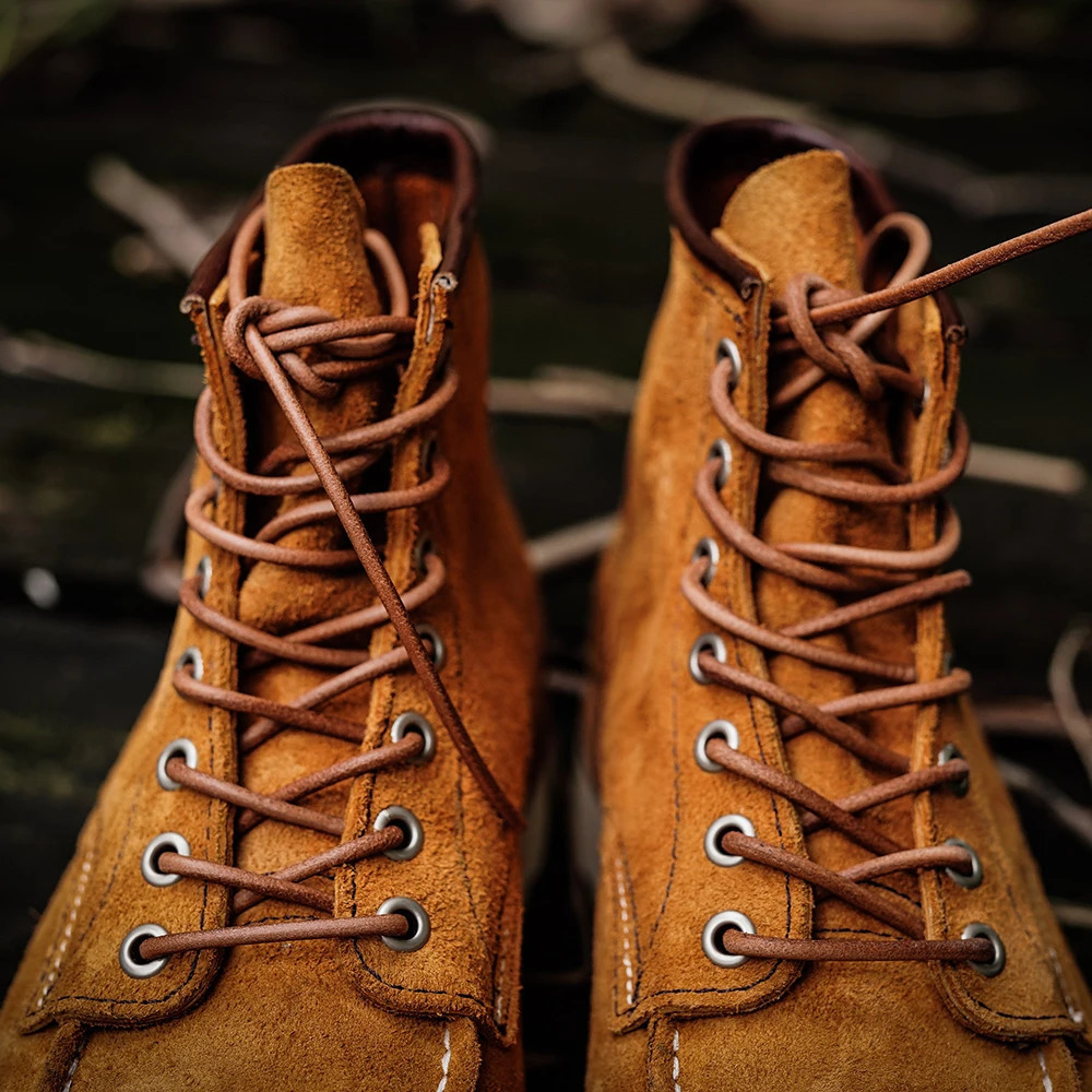 1 Pair Strip Brown Round Boat Shoelaces Strap Fashion Real Leather Shoe Lace 150cm Boots Shoelace for Shoes String Necklace Cord 250114