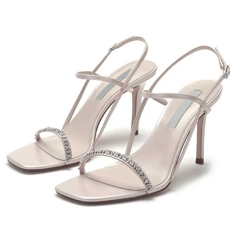 34-39 Ladies High Heels 2023 Elegant Sandals Women Rhine Thin Heels Party Shoes New Womens Fi Heeled Sandals BlackXJ2500305
