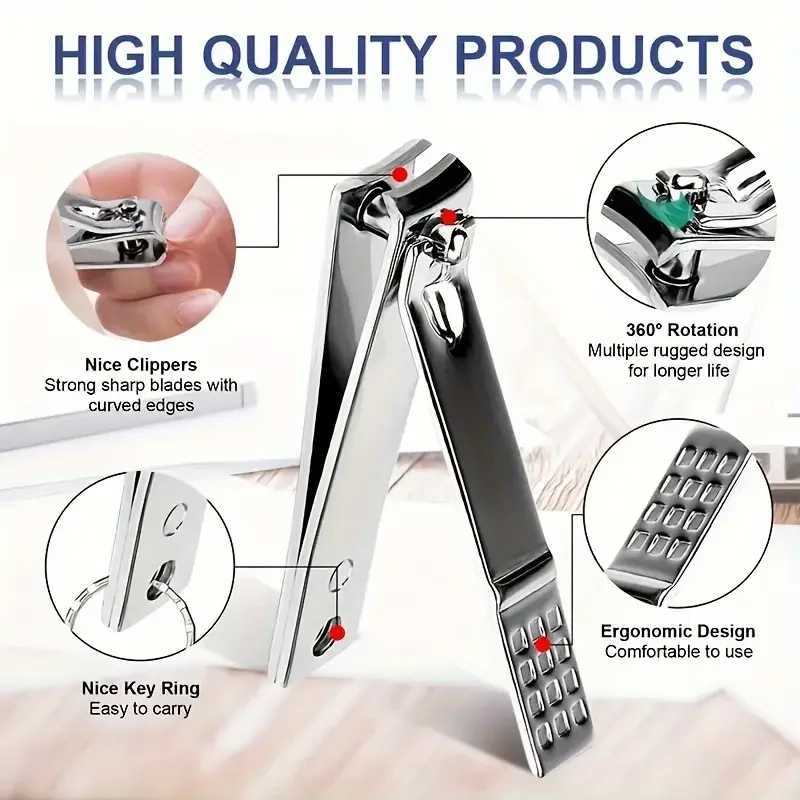 19pcs Nail Clippers Manicure Tool Set With Portable Travel Case Cuticle Nippers And Cutter Kit To Remove Dead Skin Grooming KitXJ250116