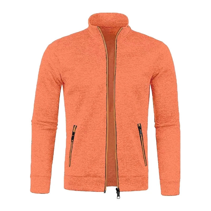 Winter Warm Sweaters For Men Knit Cardigan Jumpers Fleece Jackets Coats Knitwear Slim High Collar Sweatshirts Outerwear 250113