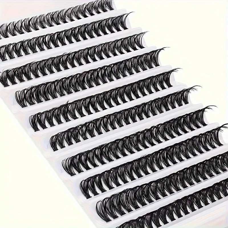 Lash Clusters D Curl Individual Lashes Extensions 8-16mm Clusters Eyelashes Extensions DIY Wispy Individual Cluster Eye LashesXJ250116