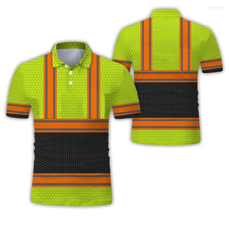 Men's T Shirts Security Classic Safety Clothing Polo Shirt Guard Work Uniform Construction Breathable Wholesale