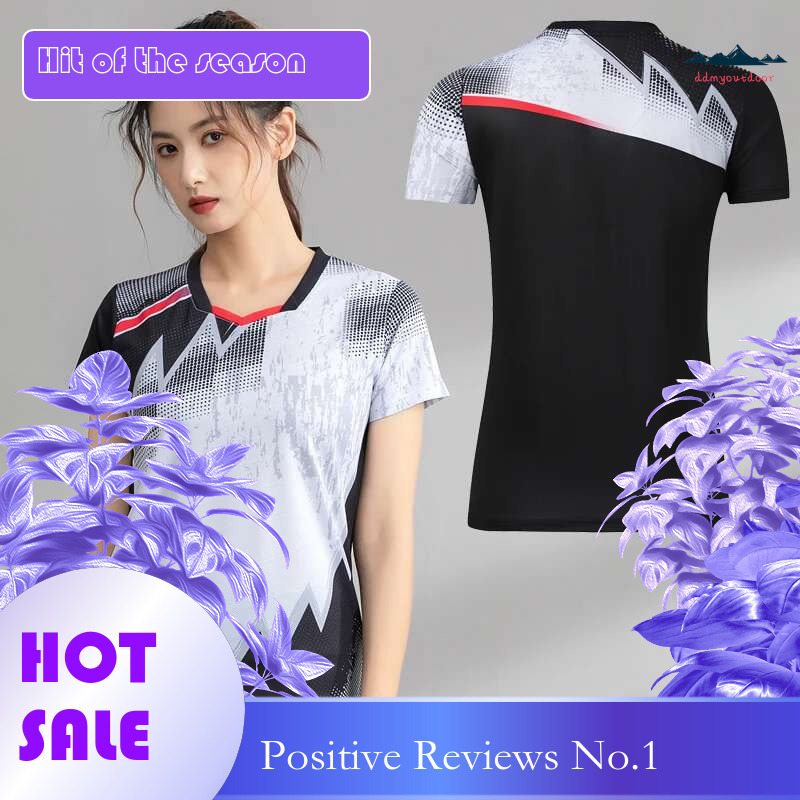 Ddmyoutdoor China Domestic Badminton Shirt Sports Women Brand Quick Dry Breathable Table Tennis Team Running Fiess Exercise New Training T Shirts