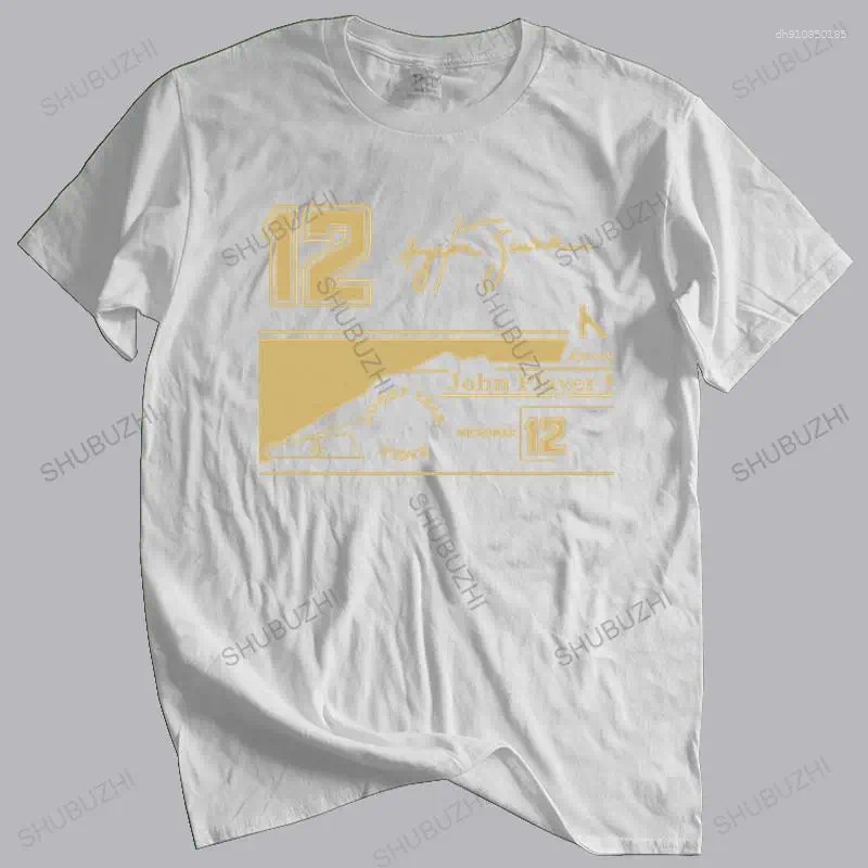 Mens T Shirts Cotton Tshirt Men Summer Tees Shirt Novelty O-Neck Tops Ayrton Senna Jps Tribute T-Shirt 12 Signature Funny Mens