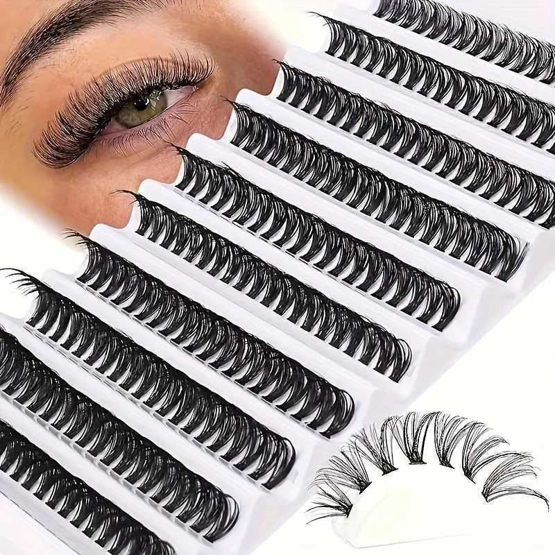 Lash Clusters D Curl Individual Lashes Extensions 8-16mm Clusters Eyelashes Extensions DIY Wispy Individual Cluster Eye LashesXJ250116
